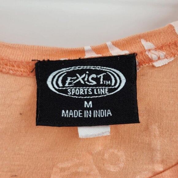 EXIST SPORTS LINE Short Sleeve T-Shirt Top Womens Size Medium M Beach Surfer - Picture 2 of 3